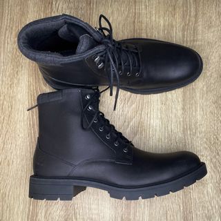 (Men US 9) Timberland Boots (Black)