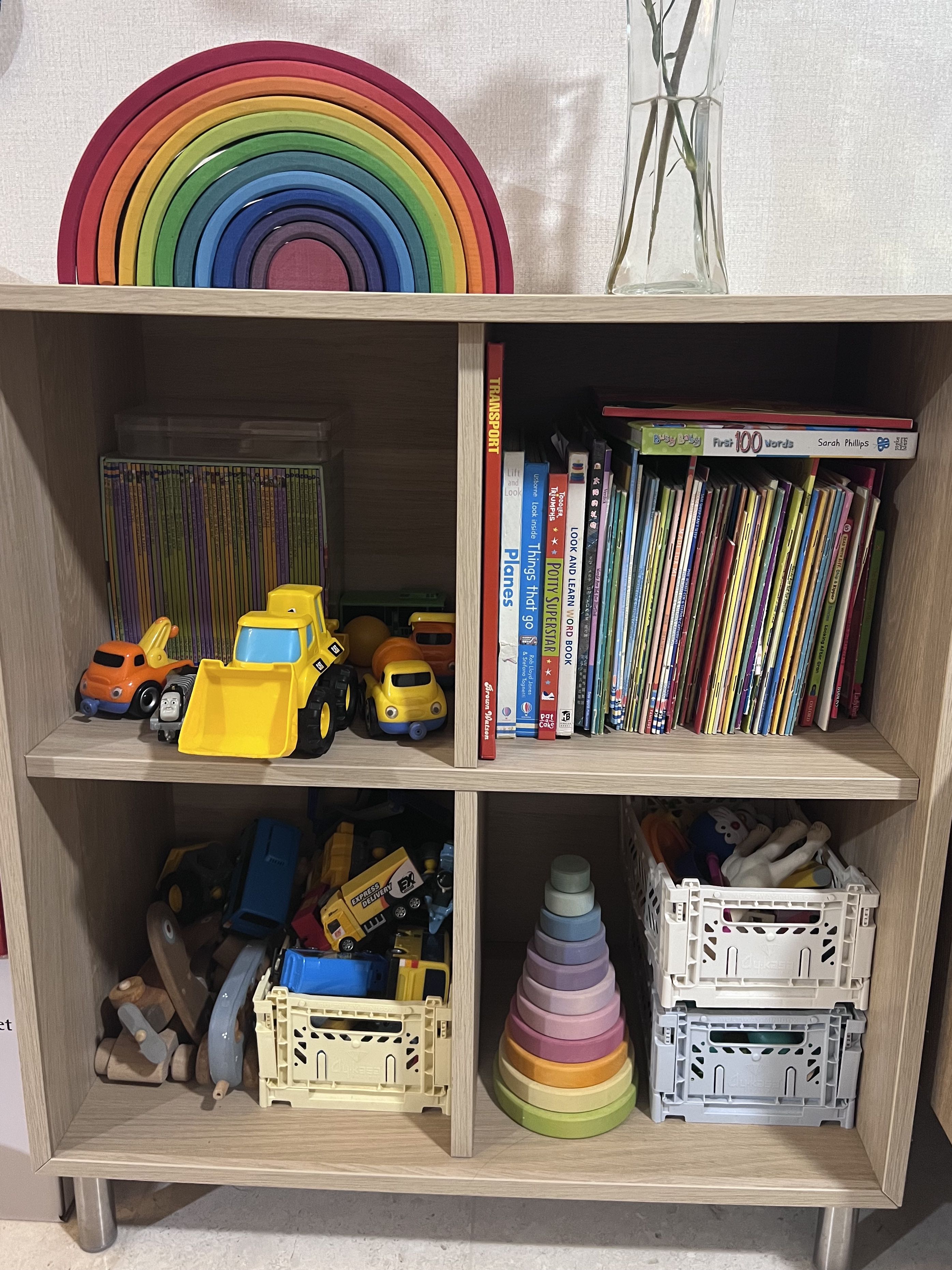 Montessori storage for toy and book shelf, Furniture & Home Living