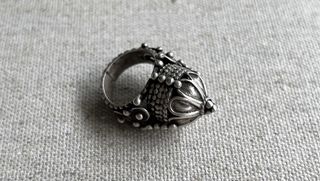 摩洛哥古銀沙漠帳篷造型戒指 Morocco Antique Silver Ring (Desert Tribes Tent Shape)64205548668545110