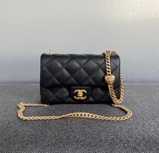 New Chanel Sweet Heart Flap Mini Caviar Black / Ghw