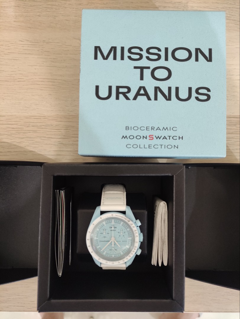 NEW] Mission to Uranus - OMEGA X SWATCH MOONSWATCH BIOCERAMIC, 男