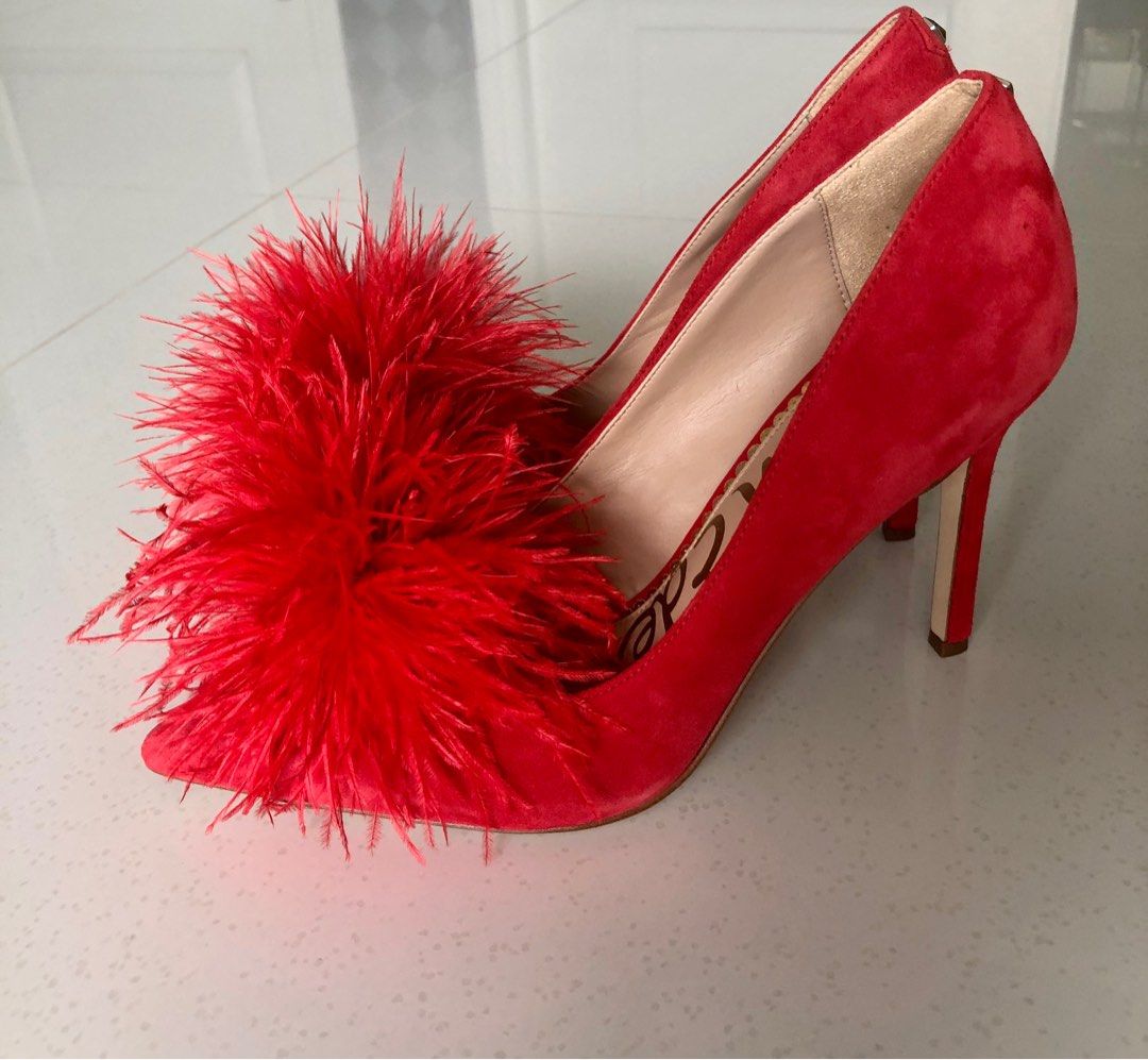 New Sam Edelman Red Suede Shoes Carousell