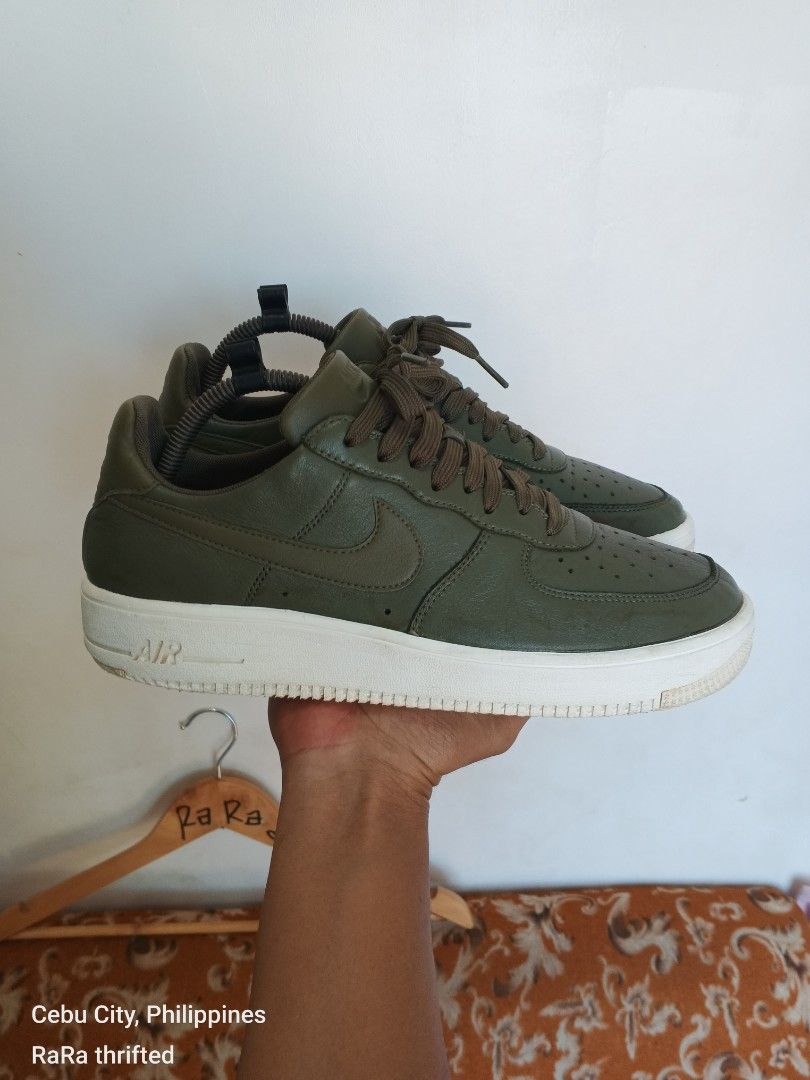 custom olive green air force 1