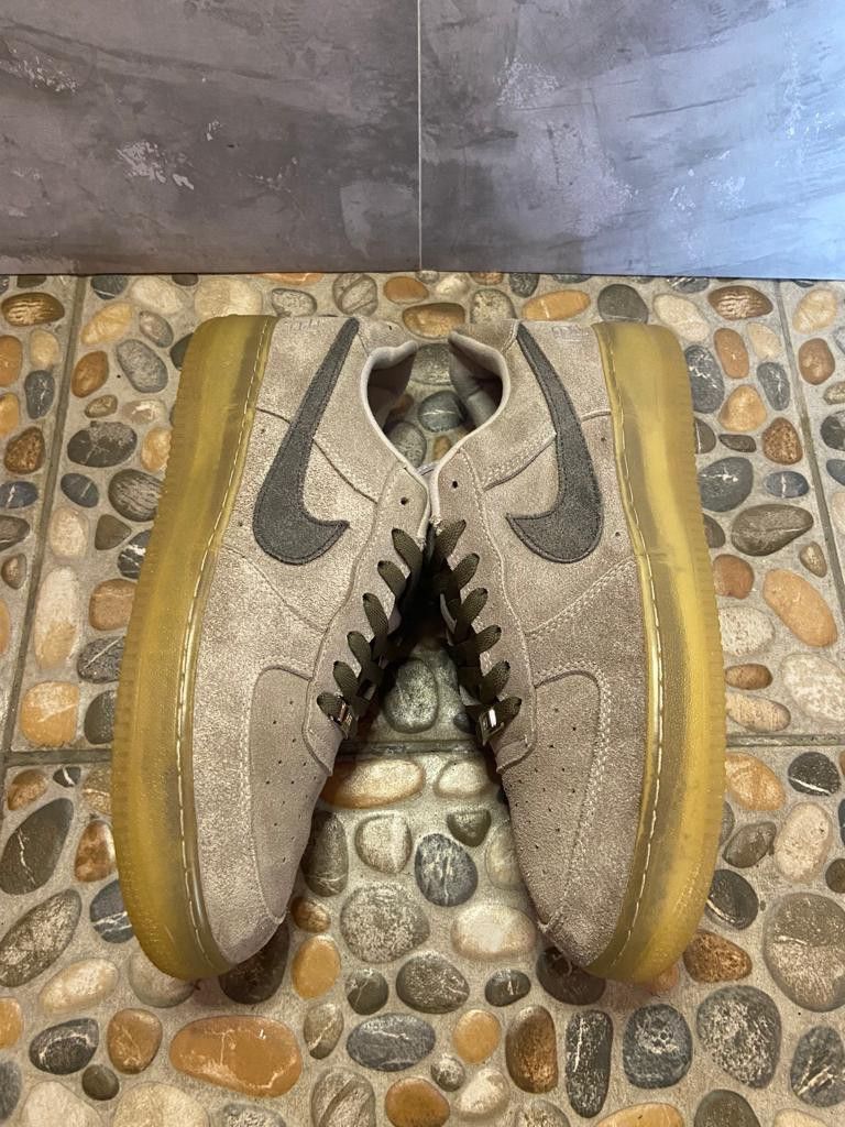 reigning champ x nike air force 1 low grey suede