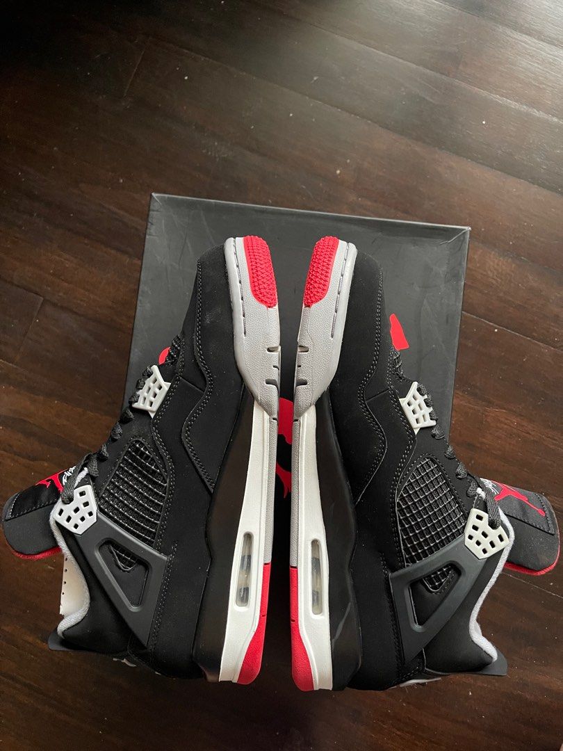 Nike Air Jordan 4 Breds, Luxury, Sneakers & Footwear on Carousell