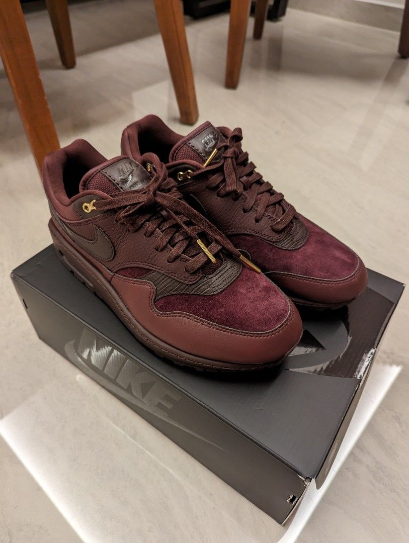 Nike Air Max 1 Burgundy Crush Authentic
