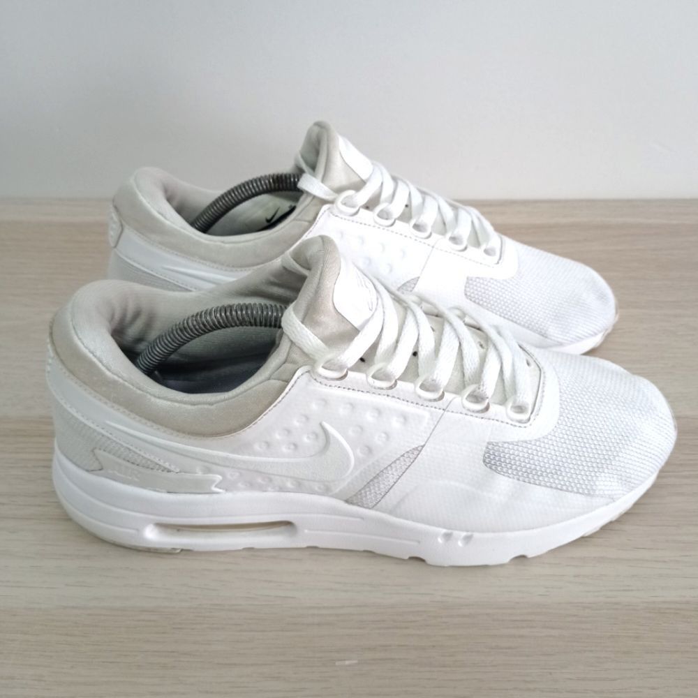 Nike Air Max Zero White Grey Men s Fashion Footwear Sneakers on