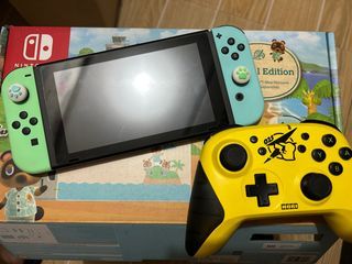Nintendo Switch V2 with Ringfit Adventure and Animal Crossing