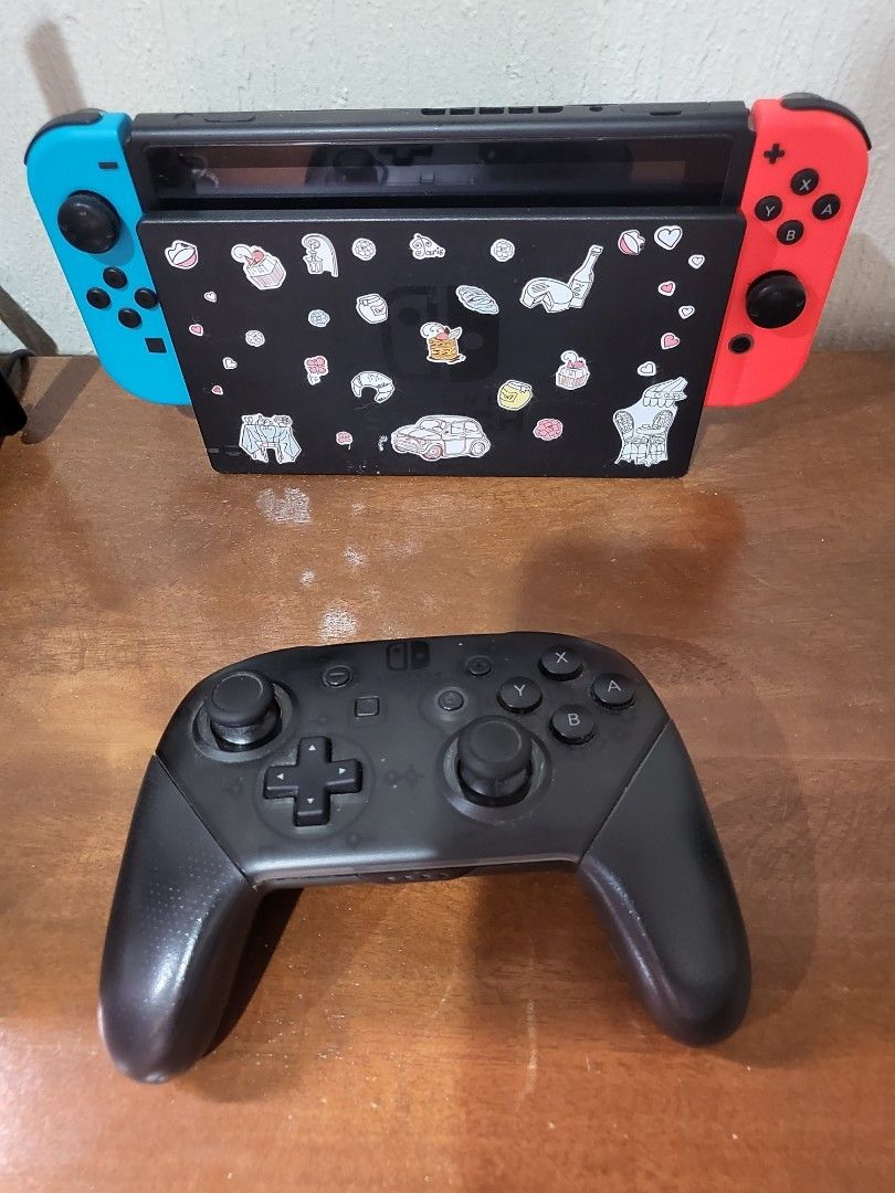 Nintendo Swith v2 with controller, games Animal Crossing, Dead by Daylight on Carousell