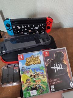 Nintendo Swith v2 with controller, games - Animal Crossing, Dead by Daylight