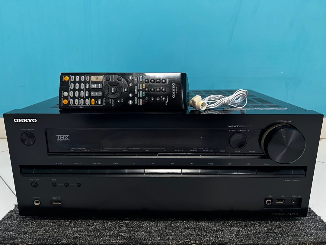 Onkyo TXNR616 7.2Ch Full 4K THX Network AV Receiver, Audio, Soundbars