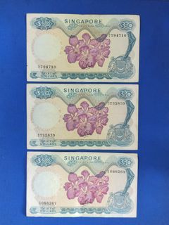 Orchid $50 LKS original circulated paper no tear no pinholes condition as photo show