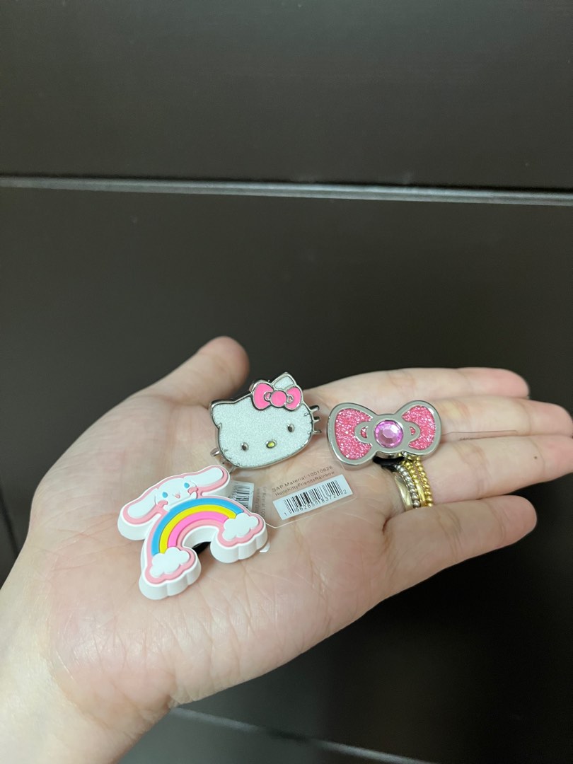 Original Sanrio Crocs Jibbitz 3pcs set, Babies & Kids, Babies & Kids