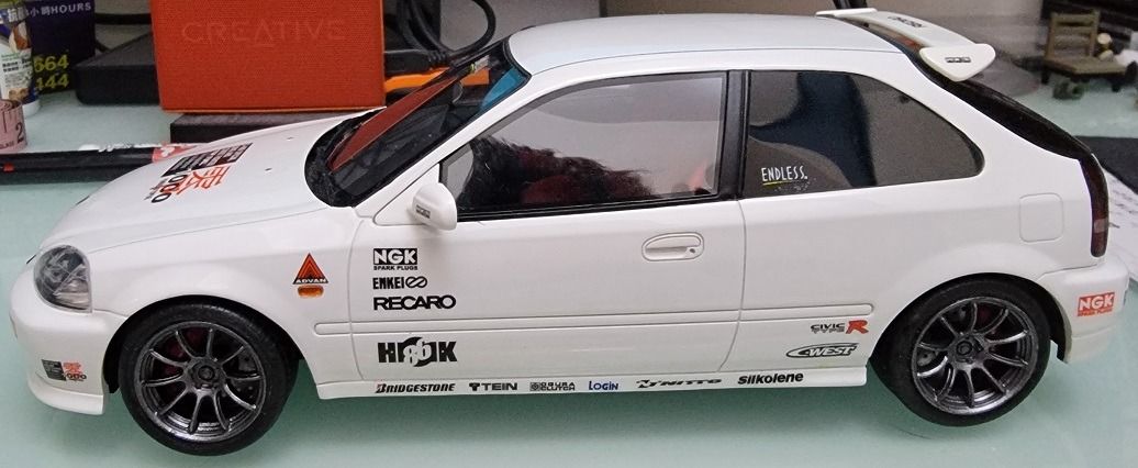 ソフトパープル OTTO 1/18 HONDA CIVIC TYPE R EK9 VTEC 模型 | www