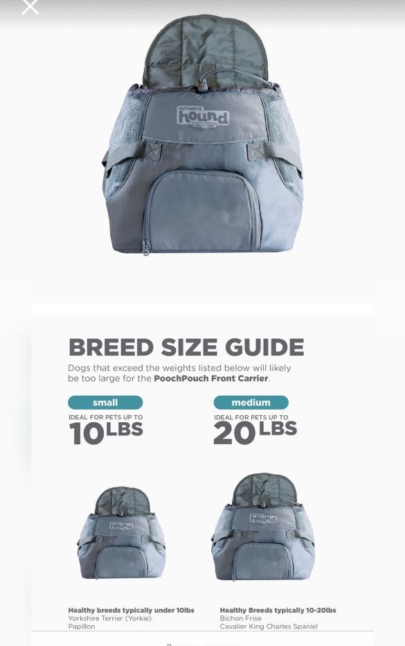 Outward Hound PoochPouch Adjustable Front Carrier For Dogs Medium