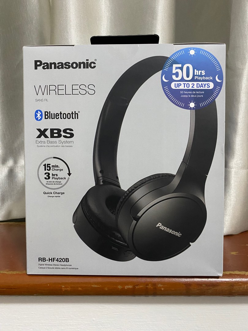 Panasonic RBHF420B Bluetooth Headset (Black), Audio, Headphones