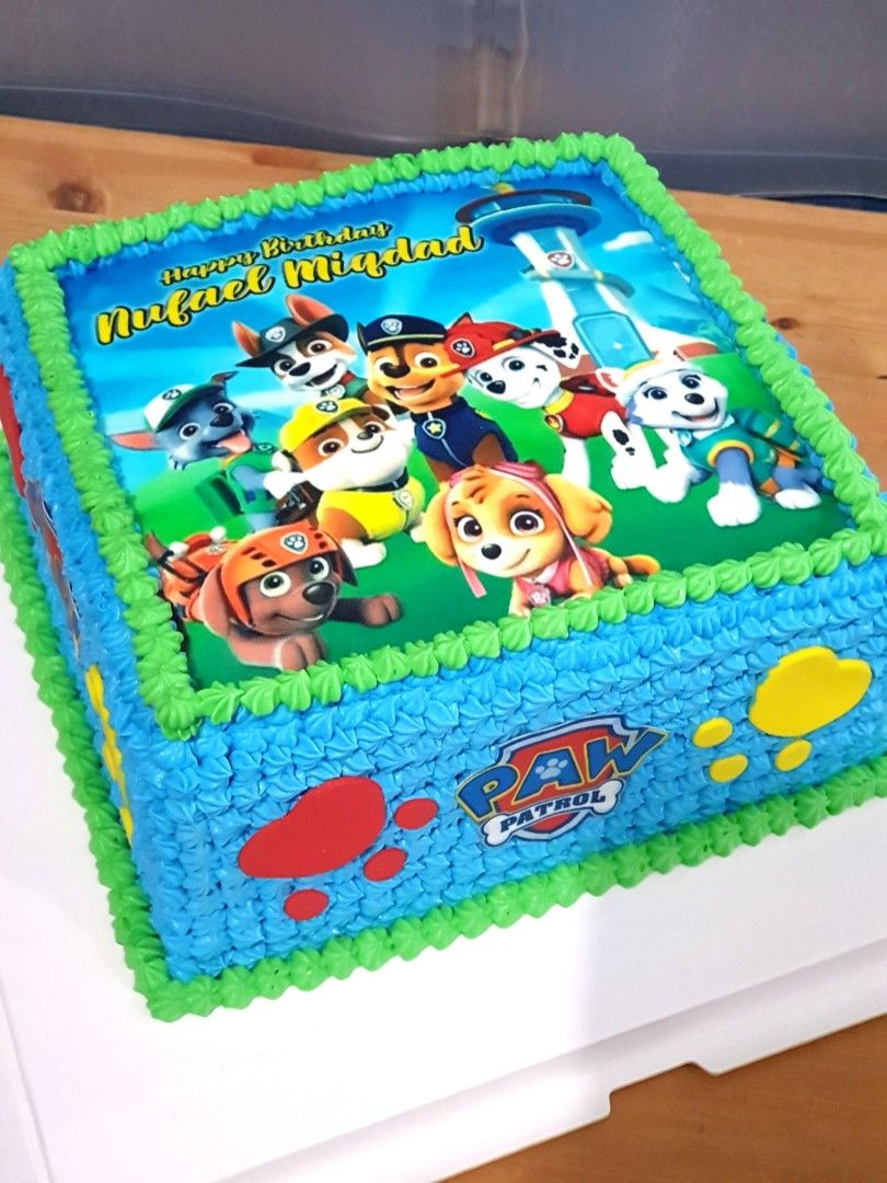 Paw Patrol Inspired - Personalised Edible Icing toppers – printsoncakes