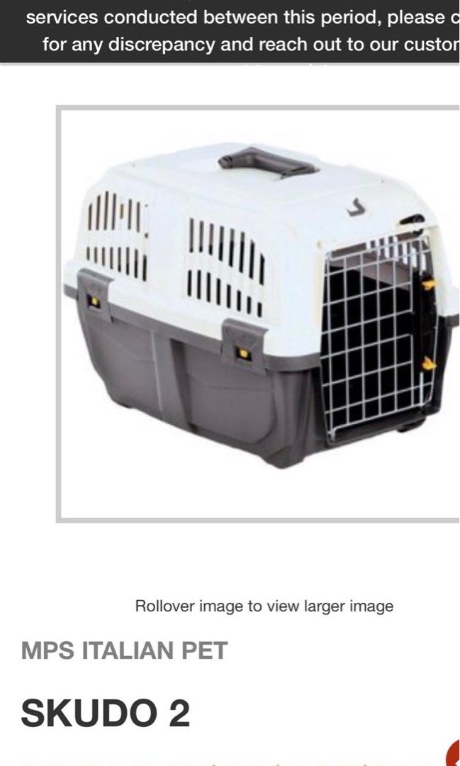 Pet crates (cat/dog), SKUDO IATA Compliant Carriers, Pet Supplies