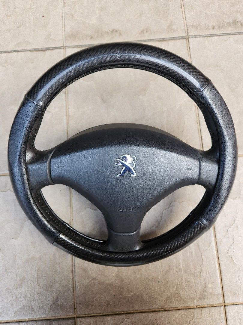 Peugeot Used Steering with carbon Steering wheel cover Auto