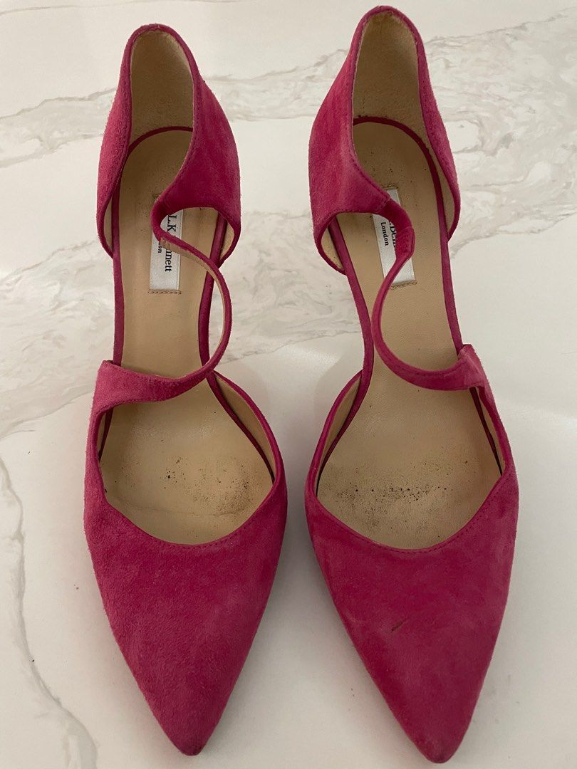Lk bennett clearance pink suede shoes