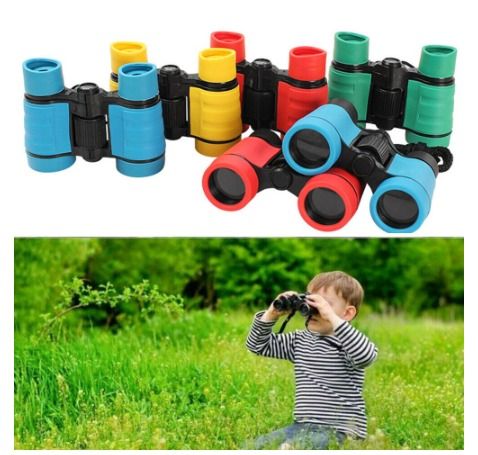 Plastic Children Binoculars Telescope Maginification For Kids Outdoor Games Toys Birthday Party Goodie Bag NT0035