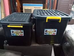 Plastic Storage Box (Category: Storage Boxes & Baskets) located in Quezon City. Submitted by shiepatz23 (Listing ID 1221787167, Image 3). Description: Quality and Affordable Storage box by J&T Plasticware Comes with lock handle & 6pcs wheels under. 102 Liters L58 W43 H43 CM (approximately) 299.99 143 Liters L66 W51 H46 CM (approximately) 399.99 Additional Delivery fee Depends on your Location and number of order. Location is in Novaliches Quezon 