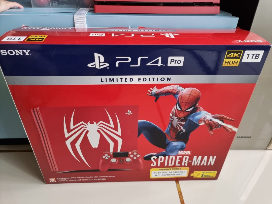PS4 Pro Spiderman Edition 1TB, Video Gaming, Video Game Consoles,  PlayStation on Carousell