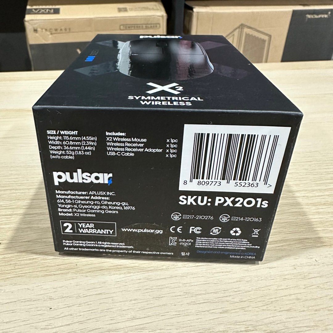 Pulsar X2 Mini Wireless Gaming Mouse - Black Edition (PX201S