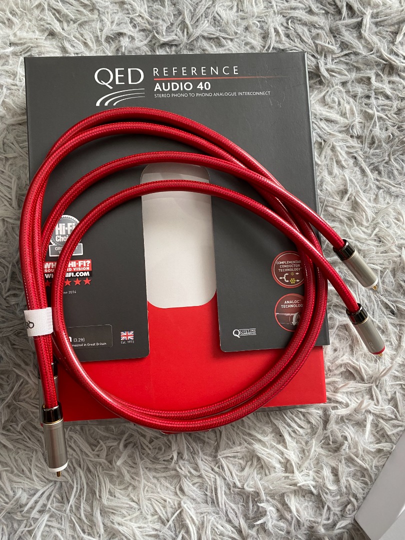 QED Reference Audio 40 RCA Interconnect 1m, Audio, Other Audio ...