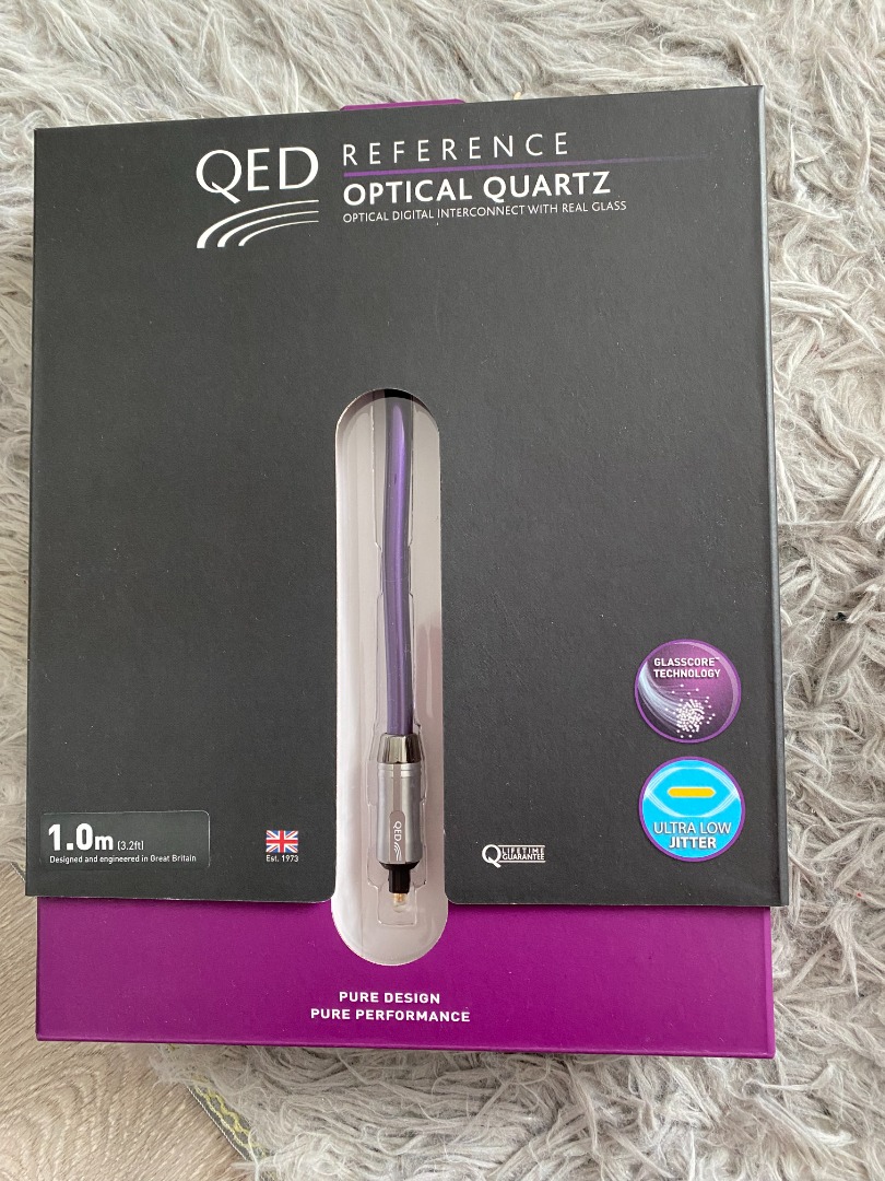 QED Reference Optical Quartz Optical Cable 1m, Audio, Other Audio