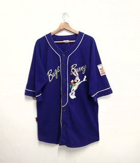 Rare Vintage 90s Goldwin X Looney Tunes 'Bugs Bunny' baseball tee cotton