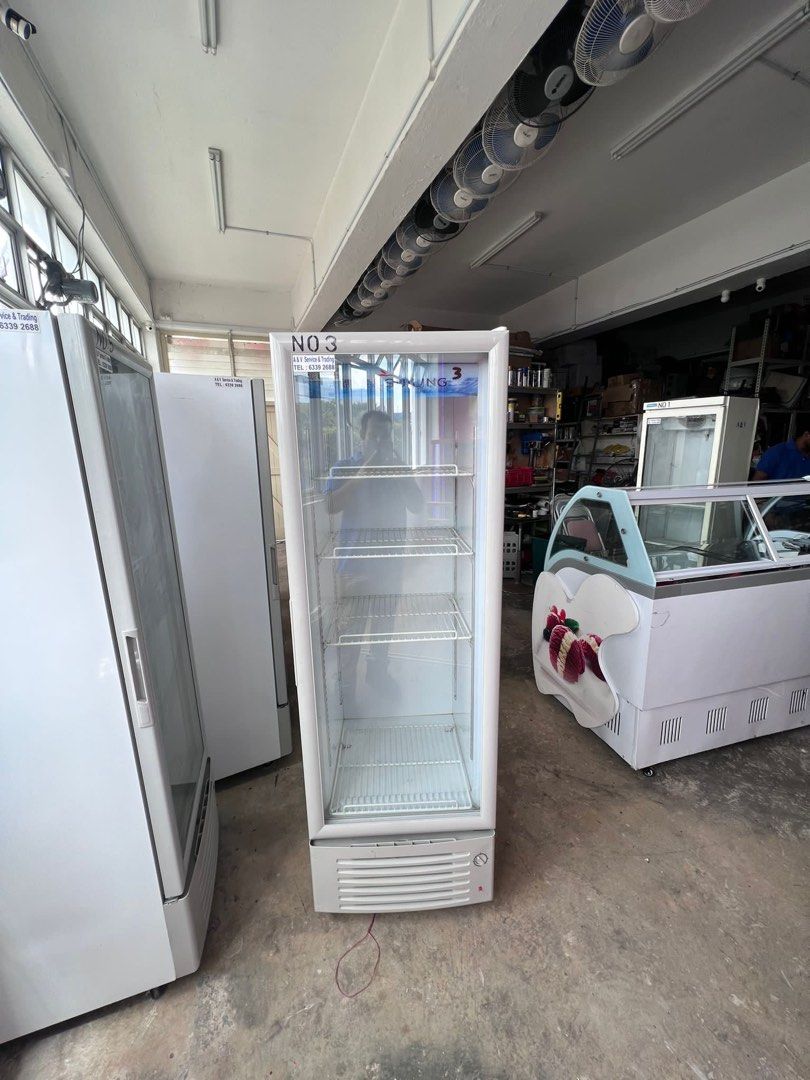 Glass door chiller & chest freezer for rental., TV & Home Appliances