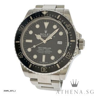 ROLEX OYSTER PERPETUAL SEA-DWELLER WITH DATE CERAMIC “BLACK DIAL” WITH BOX & CERT DATED 01/2015 116600  JGWRL_2671