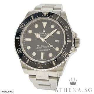 ROLEX OYSTER PERPETUAL SEA-DWELLER WITH DATE CERAMIC “BLACK DIAL” WITH BOX & CERT DATED 10/2016 116600  JGWRL_2679