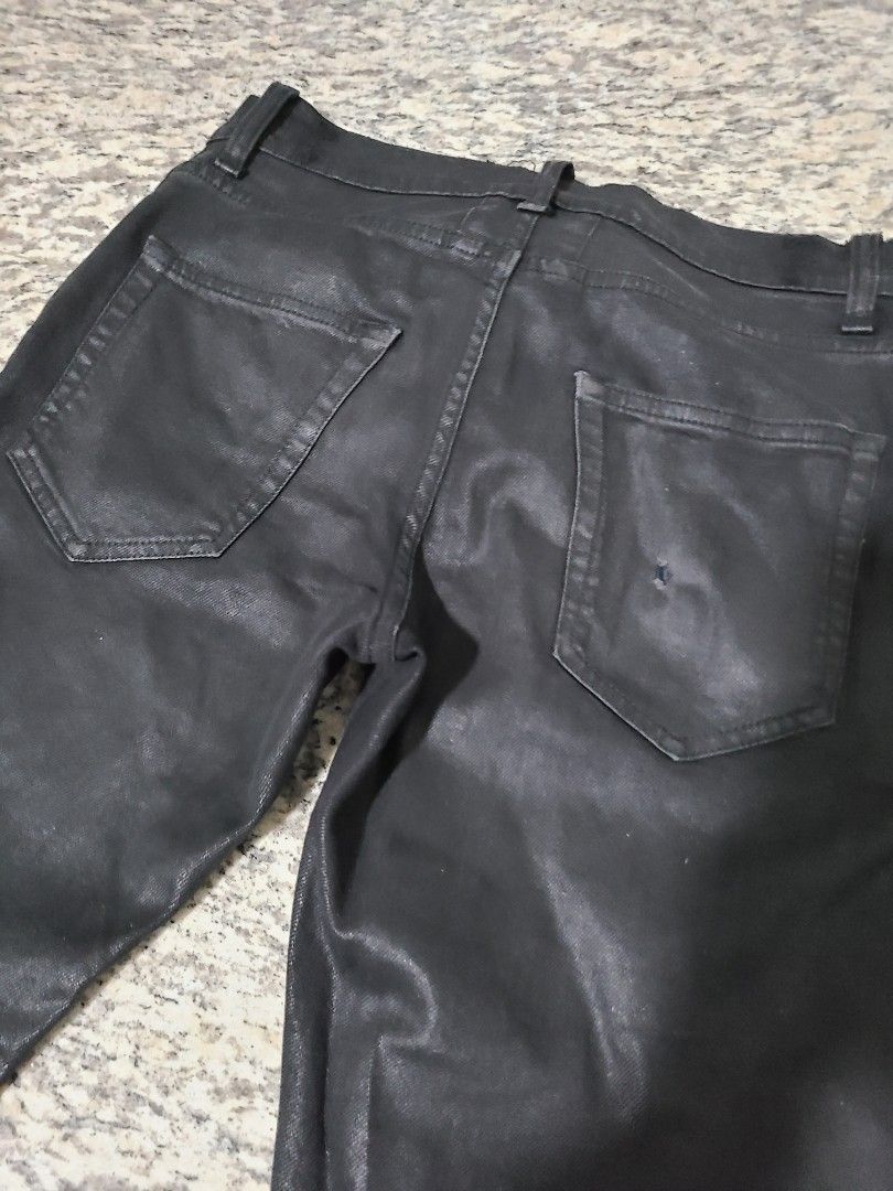Saint laurent waxed jeans cheap