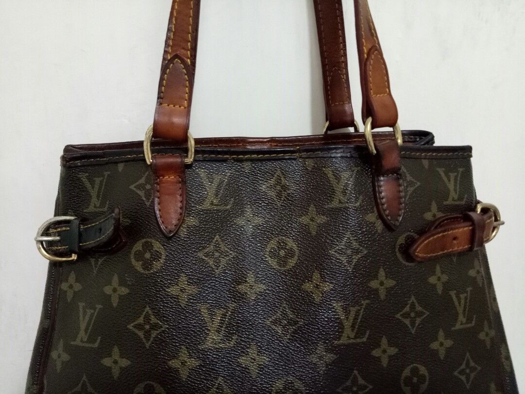 LOUIS VUITTON Batignolles Vertical Used Shoulder Tote Bag Monogram M51153  #BS251