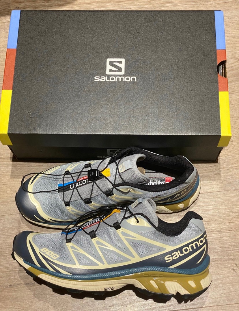 Salomon XT-6 ADV 復古戶外功能鞋迷霧藍男女同款, 男裝, 鞋, 波鞋
