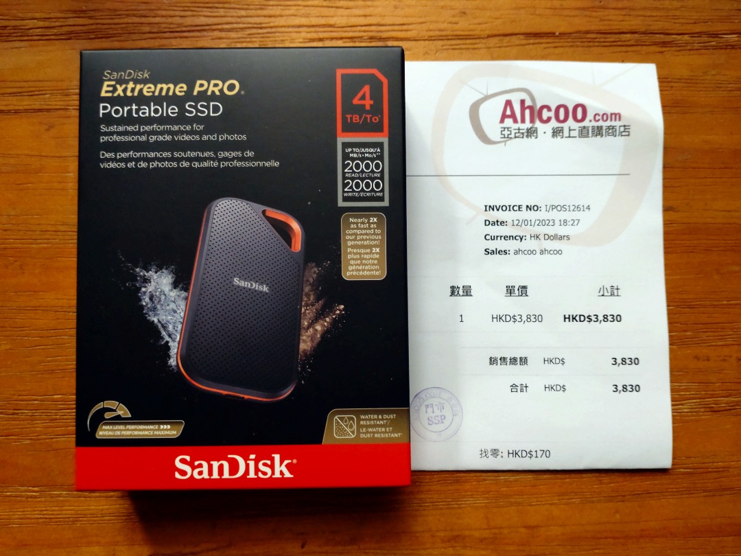 新品未使用 SanDisk Extreme Pro SSD V2 4TB 送料無料キャンペーン www