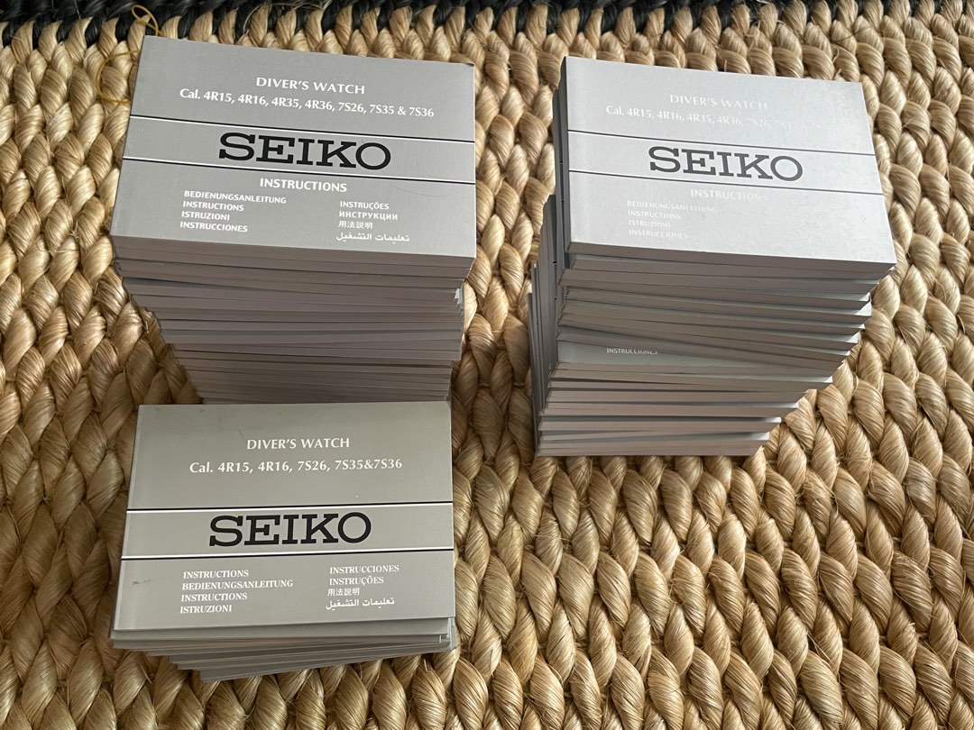 Seiko Instruction manual or Blue booklet, Mobile Phones & Gadgets, Mobile  Phones, iPhone, Others on Carousell