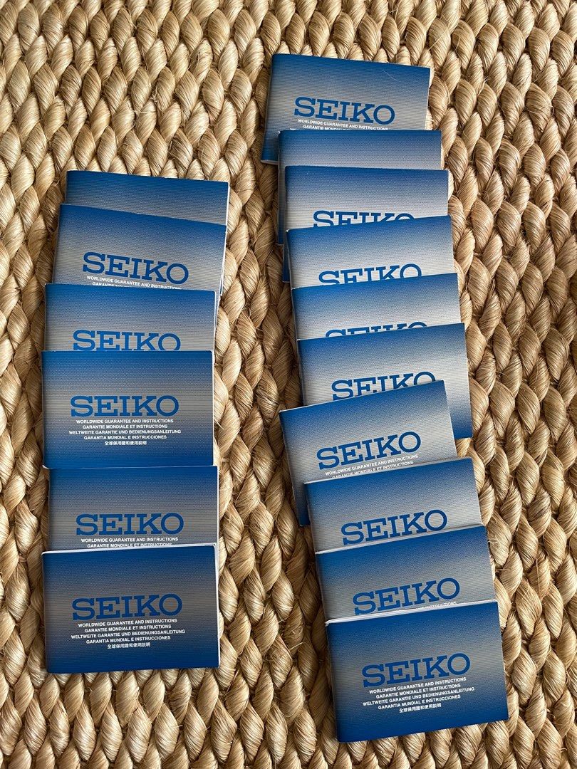 Seiko Instruction manual or Blue booklet (Category: Others) located in Mandaluyong City. Submitted by emes9 (Listing ID 1221726959, Image 3). Description: Seiko Diver’s Watch Instruction booklet - 2pcs/set- P100 Automatic Watch Instruction 4R35/4R36-4R71 - P100/pc Seiko Blue Booklet Guarantee and warr card - P2.5k.
