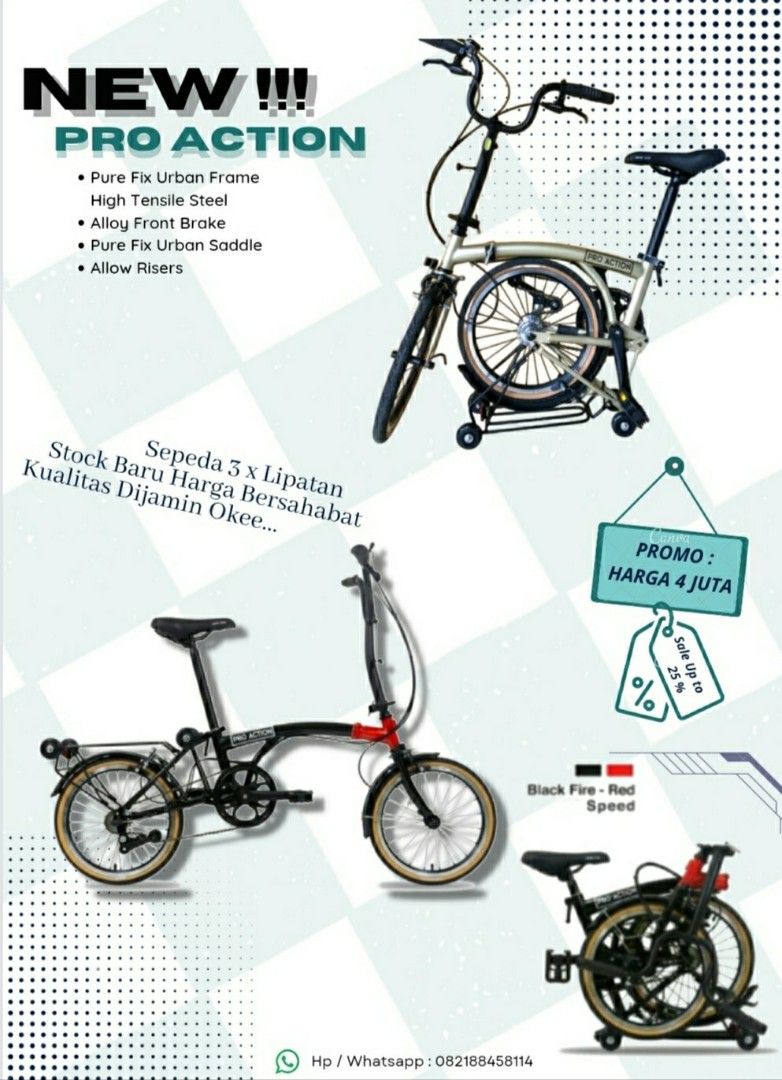 Pro action online bike harga