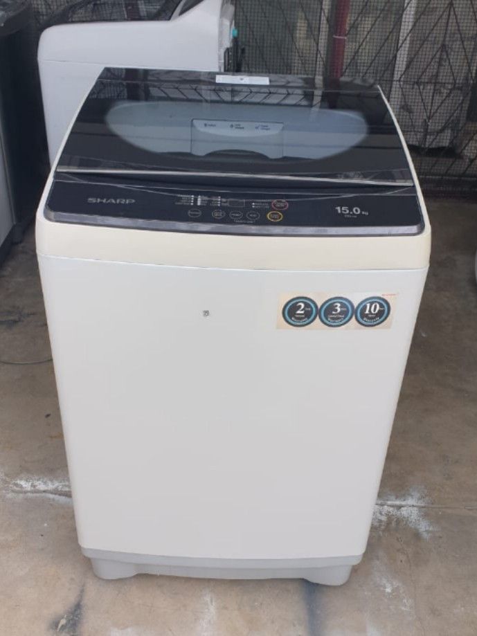 Sharp washing mesin 15kg like a new Rm650, TV & Home Appliances