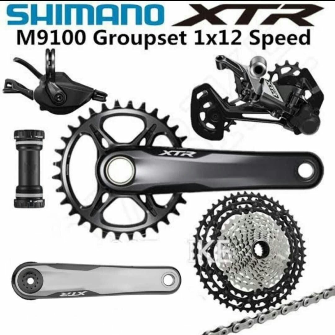 Shimano XTR M9120 Crankset 12spd Sports Equipment Bicycles
