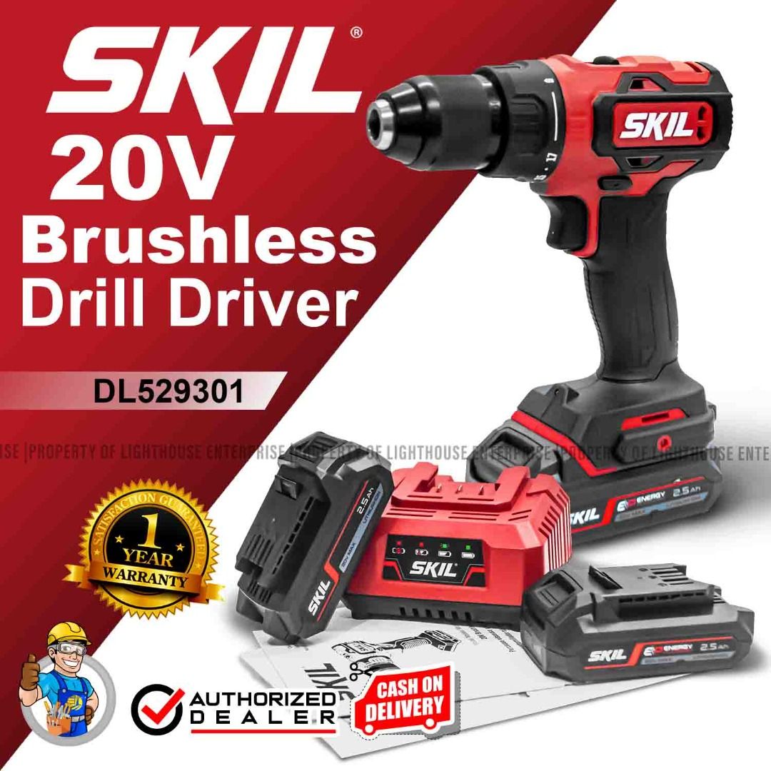 SKIL Brushless 20V Impact Drill Driver DL5293C 20 LIGHTHOUSE ENTERPRISE Commercial Industrial Construction Tools Equipment on Carousell