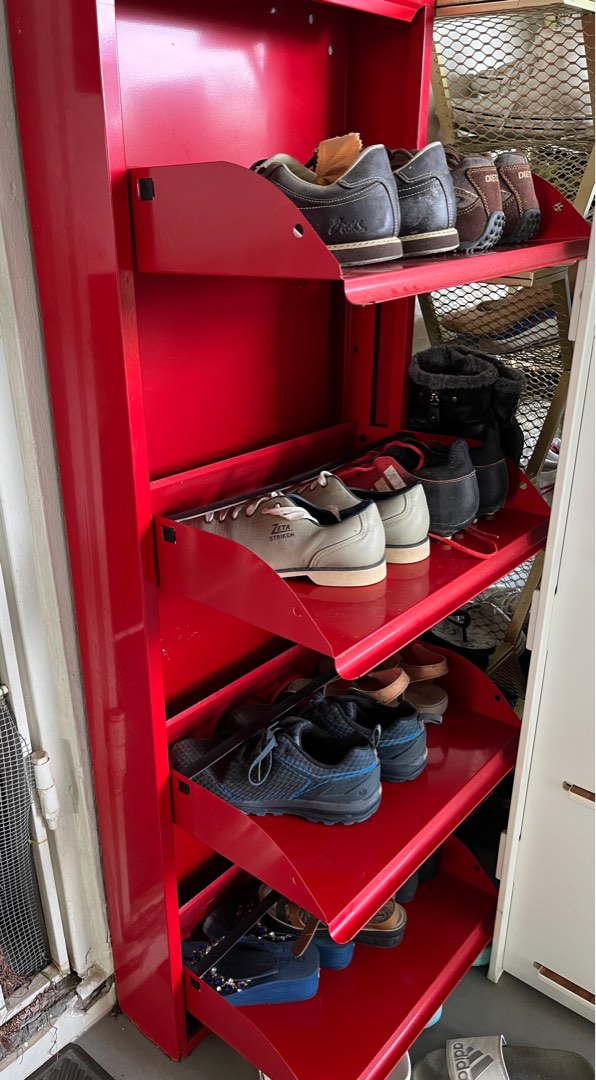 Metal shoe cabinet deals