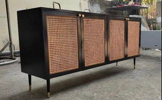 FREE DELIVERY Export Quality Solid Wood Buffet Table Cabinet Solihiya Buffet Table Wooden Cabinet  Sideboard Buffet Side Table