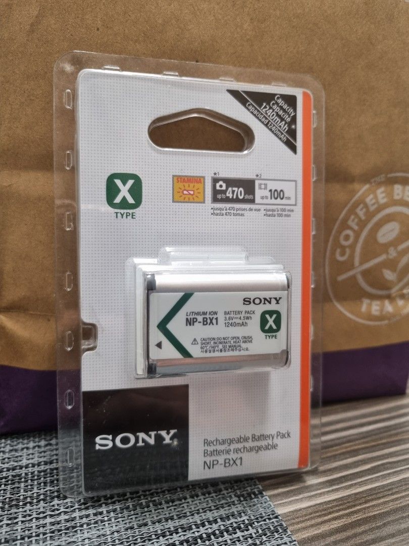 Sony NPBX1 Lithium Ion Rechargeable Battery Pack 1240mAh, Photography, Photography Accessories