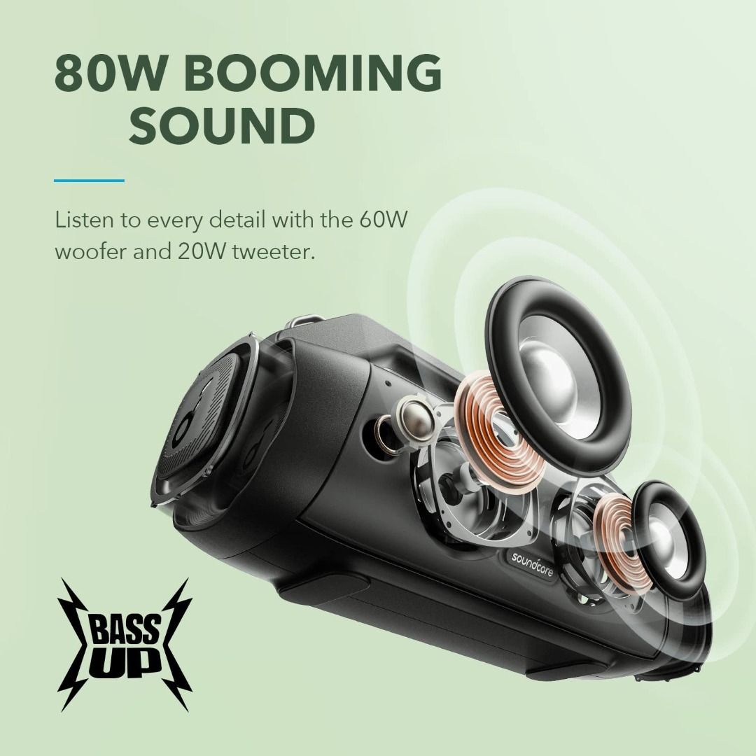 Soundcore by Anker Motion Boom Plus IP67 Waterproof Bluetooth