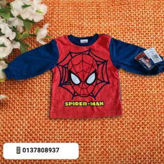 Spider Man little boy red logo graphic printed