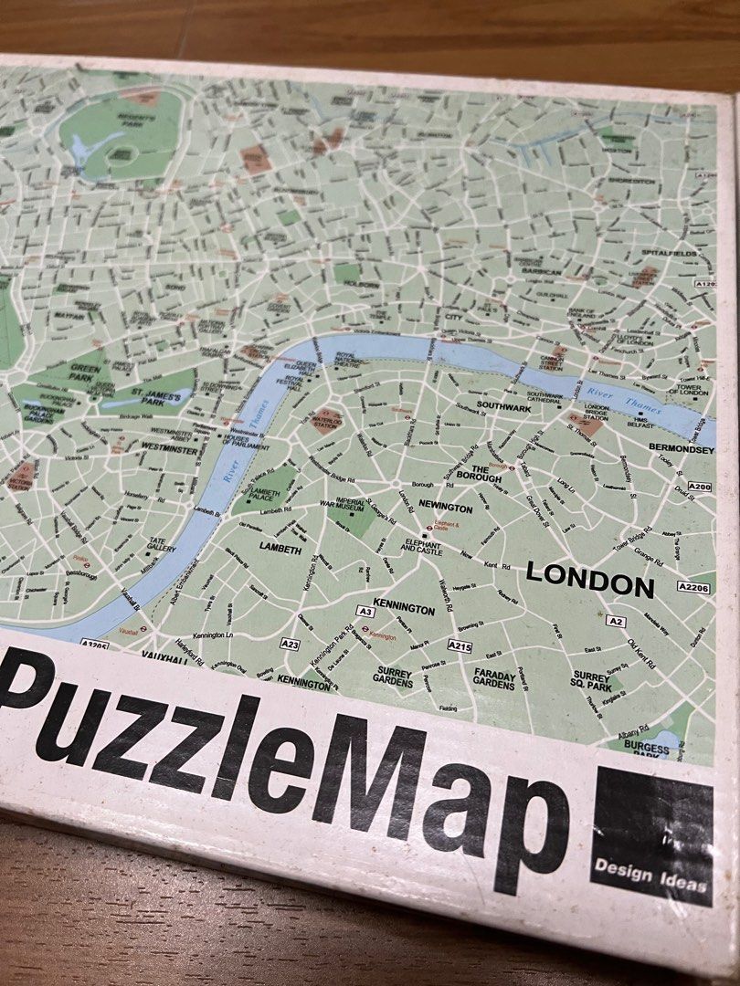 Super Fun 1000 pcs London Map Jigsaw Puzzle, Hobbies & Toys, Toys